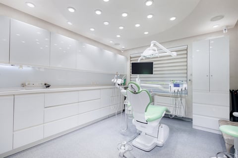 Bright modern dental office with advanced equipment
